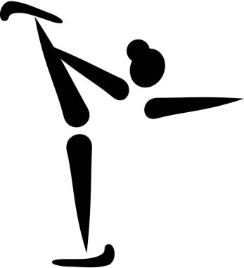 Artistik Patinaj kadın simgesi
