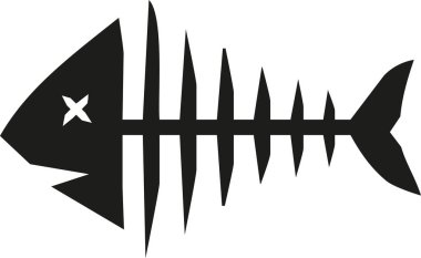 Balık iskeleti vektör