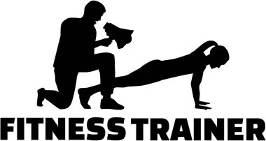 Fitness Eğitmeni vektör