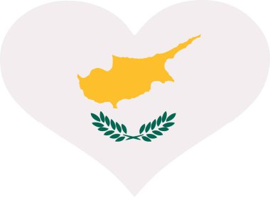 Kıbrıs bayrağı kalp