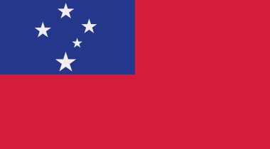 Samoa bayrak vektör