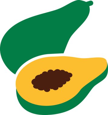 Papaya simge vektör
