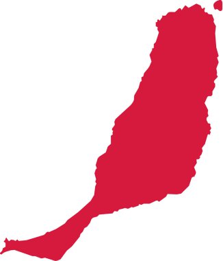 Fuerteventura harita siluet