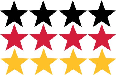 Yıldız üzerinden Almanya bayrağı