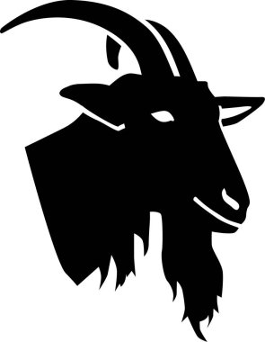 Boynuzlu keçi kafası