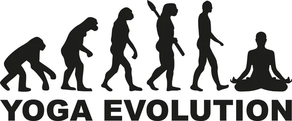 Yoga-Evolutionsvektor — Stockvektor