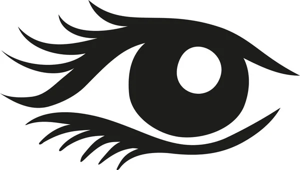 Occhio umano reale — Vettoriale Stock