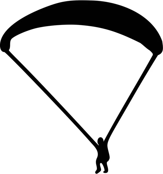 Fallschirmspringen Piktogrammvektor — Stockvektor