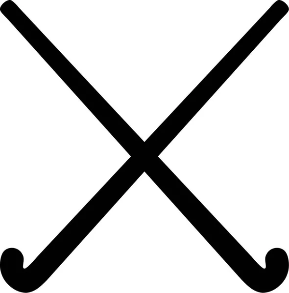 Palos de hockey sobre hierba — Vector de stock