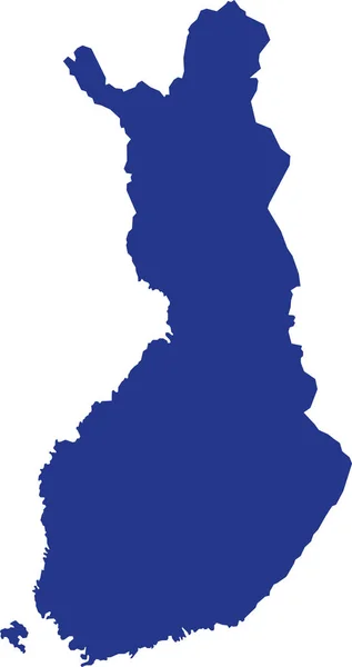 芬兰地图与奥兰 — 图库矢量图片