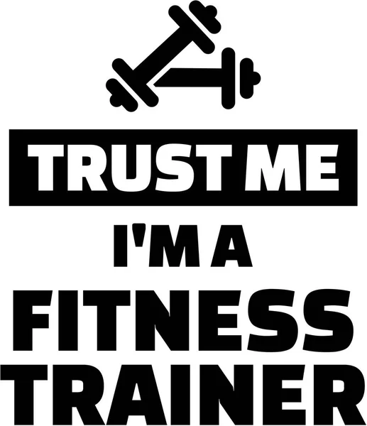 Acredita que sou um treinador de fitness. — Vetor de Stock
