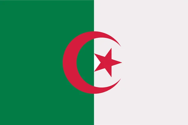 Vektor vlajky Alžírsko — Stockový vektor