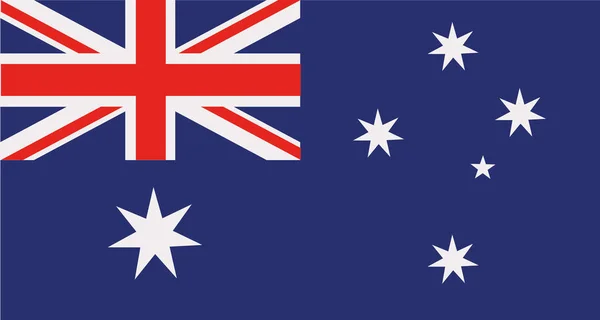 Australischer Fahnenvektor — Stockvektor