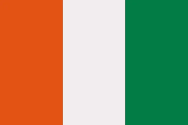 Elfenbenskusten flagga — Stock vektor