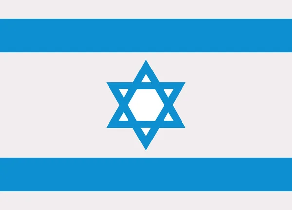 Israel bandeira vetor —  Vetores de Stock
