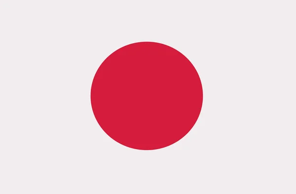 Vektor vlajka Japonsko — Stockový vektor