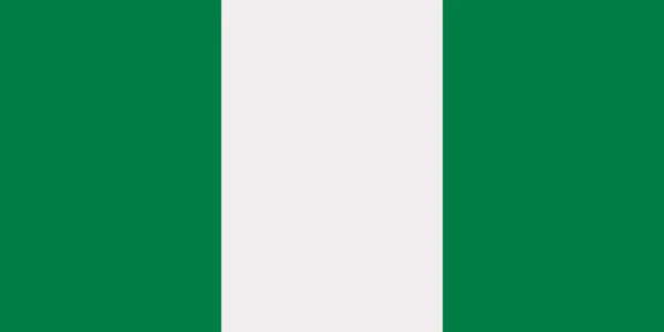 Nigeria bandera vector — Archivo Imágenes Vectoriales