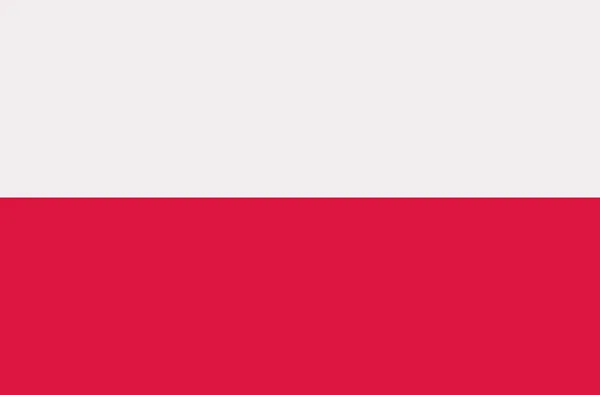 Polonia bandera vector — Vector de stock