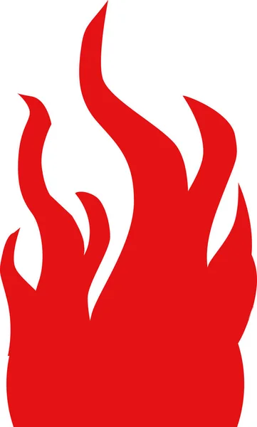 Roter Flammenvektor — Stockvektor