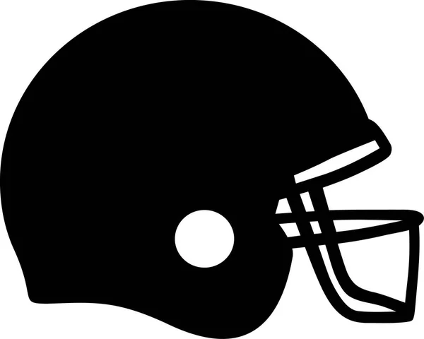 Fotbalová helma vektor — Stockový vektor