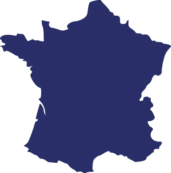 Fransa harita vektör — Stok Vektör