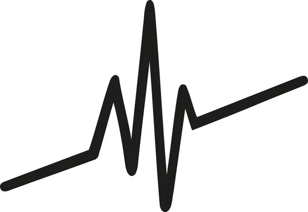Vector diagonal del latido del corazón — Vector de stock