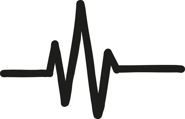 Icono de grasa latido del corazón — Vector de stock