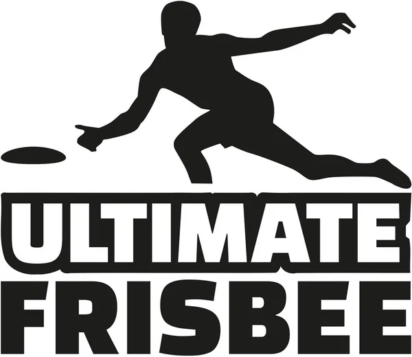 Jogador de frisbee final —  Vetores de Stock