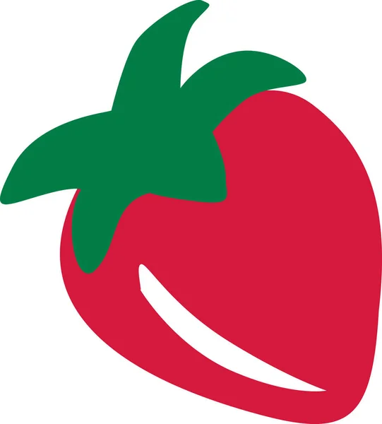 Strawberry ikonen vektor — Stock vektor