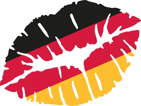 Германский поцелуй — стоковый вектор