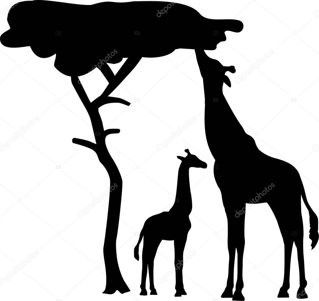 Download 104+ Silhouette Baby Giraffe Svg File for Free