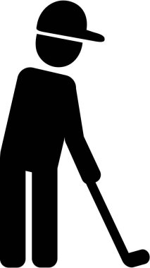 Golf oyuncu piktogram