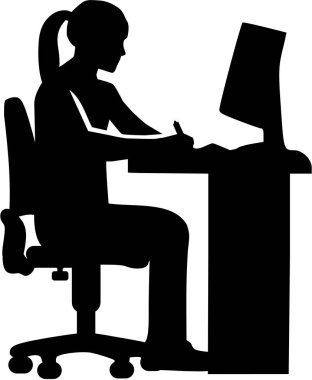 Kadın grafik sanatçısı işçi masasında