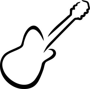 Elektro gitar çizilmiş