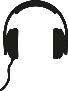 Kulaklık retro vektör