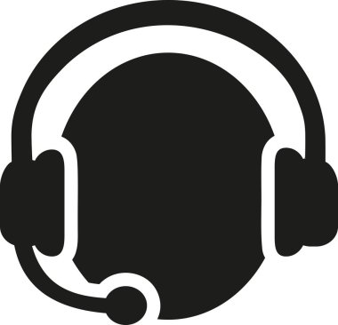 Kulaklık ile CallCenter simgesi