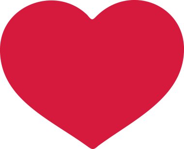 Sevimli kalp vektör