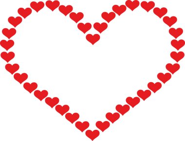 Kırmızı güzel kalpler