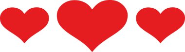 Üç kalp kalp amblemi