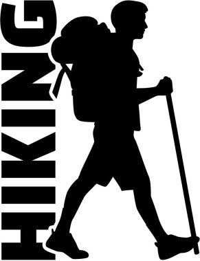 Word hiking ile uzun yürüyüşe çıkan kimse