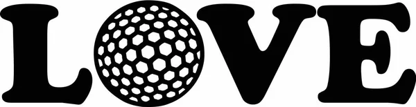 Golf vettoriale Amore — Vettoriale Stock