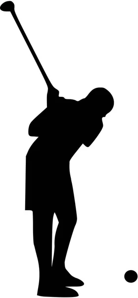 Golf speler Tee — Stockvector