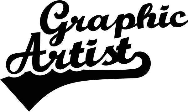 Grafik sanatçısı retro yazı tipi — Stok Vektör