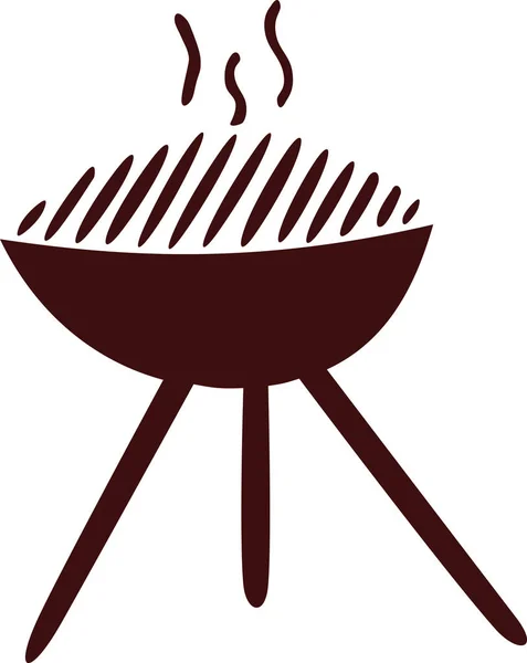 Icono de parrilla caliente — Vector de stock