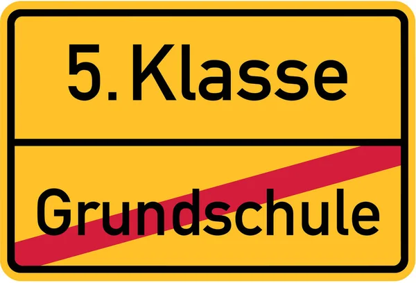 Tschüss Grundschule — Stockvektor