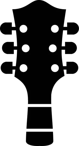 アコースティック ギターの頭 — ストックベクタ