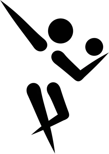 Pictogram van de ritmische gymnastiek — Stockvector