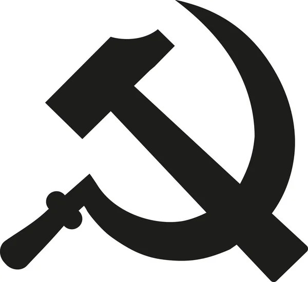 Hammer and sickle - communism sign — Stock Vector