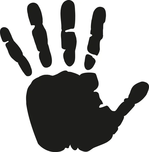 Hand print icon — Stock Vector