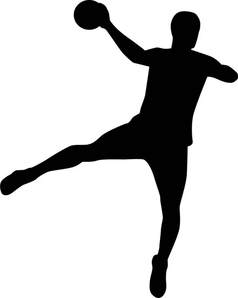 Joueur de handball lancer — Image vectorielle